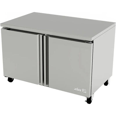 Asber AUTR-48 HC Mesa Refrigerada Contra Barra 2 Puertas 2 Parrillas Acero Inoxidable - Mesa Fría - Asber - KitchenMax Store