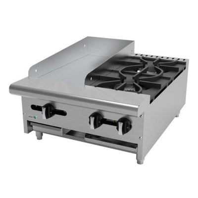 ¡Aquí está la estufa maestra que estabas buscando! Asber Aem-G12-B2-24 Estufa Maestra Gas Parrilla 2 Quemadores Abiertos Plancha Acero Inoxidable. Ideal para su uso en restaurantes, cocina, fondas, cenadurias, comedores industriales, etc. Envíos seguros a todo México. Cotiza hoy mismo. 